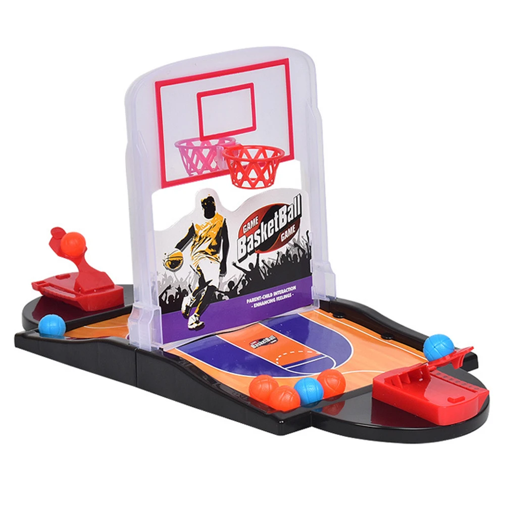 Новая мини-площадка для баскетбола с двойным выталкиванием пальцев баскетбольная площадка пусковая площадка для родителей и детей Интерактивные настольные игрушки