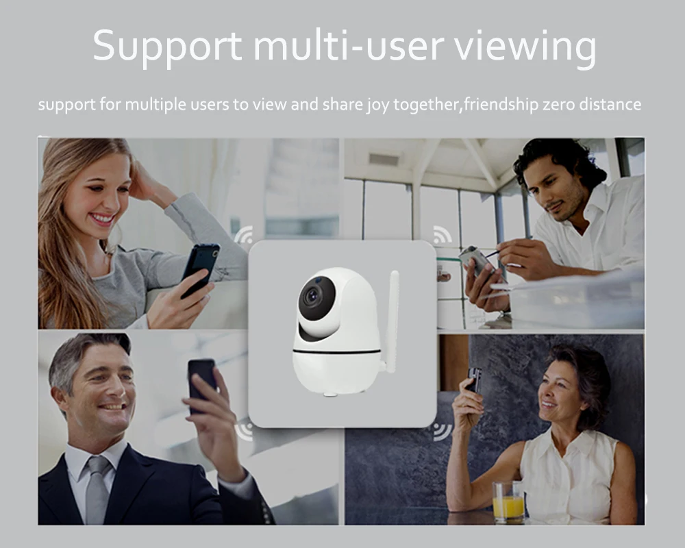  AOUERTK 720P HD di visione notturna A Due vie audio fotocamera rotante wifi di Sicurezza Domestica 