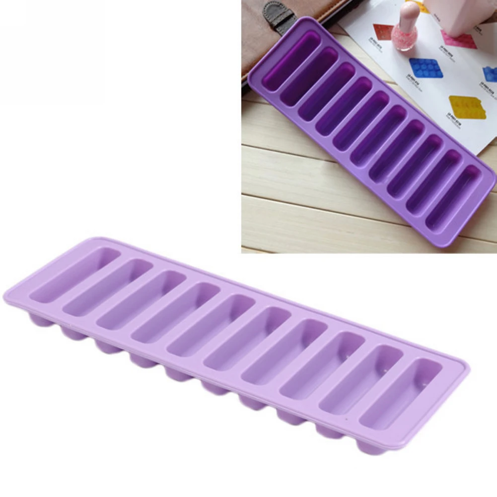 Mold Ice Cube Tray Silicone Cylinder Stick Chocolate Jelly Biscuit ...