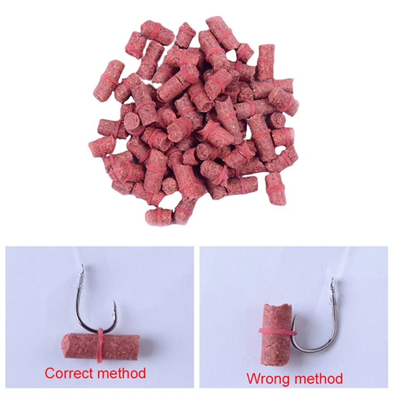 Carp Fishing Bait Red Worm Grain With Rubber Band Carp Lure Particle ... - Carp Fishing Bait ReD Worm Grain With Rubber BanD Carp Lure Particle Lures Smell Insect Accessories