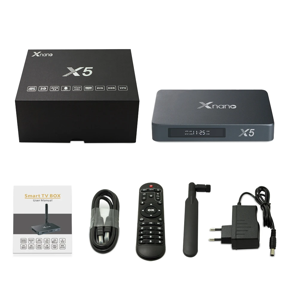 Xnano X5 ТВ приставка Android 6,0+ OpenWRT(NAS) Realtek1295 4 ядра 2G/16G set top tv box Bluetooth медиа плеер PK Zidoo X9S