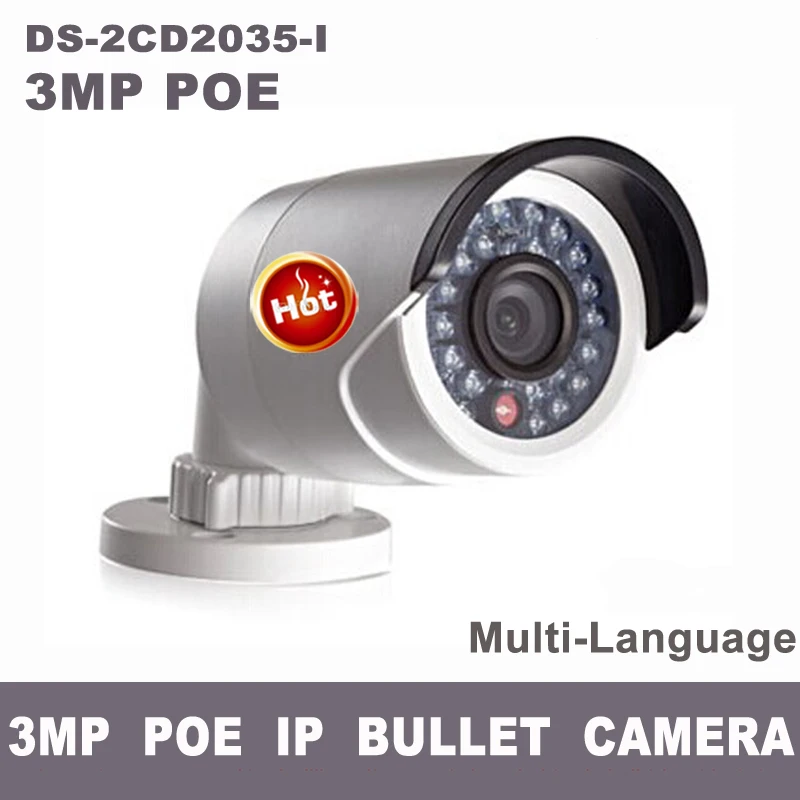 H.265 3MP 1080P IP POE bullet camera DS-2CD2035-I replace DS-2CD2032F-I & DS-2CD2032-I 2cd2032f ds-2cd2032 ds-2cd2032f