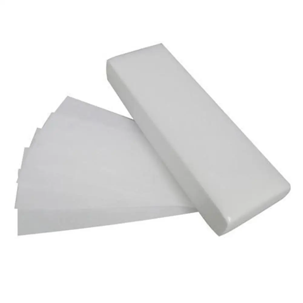 100Pcs Wax Pad Epilator Hair Nonwoven Lady Paper Strips Leg Body Spa
