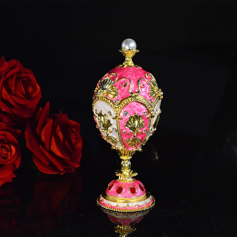 QIFU красивый, роскошный faberge яйцо металлическая коробка для бижутерии домашний декор для украшения стола