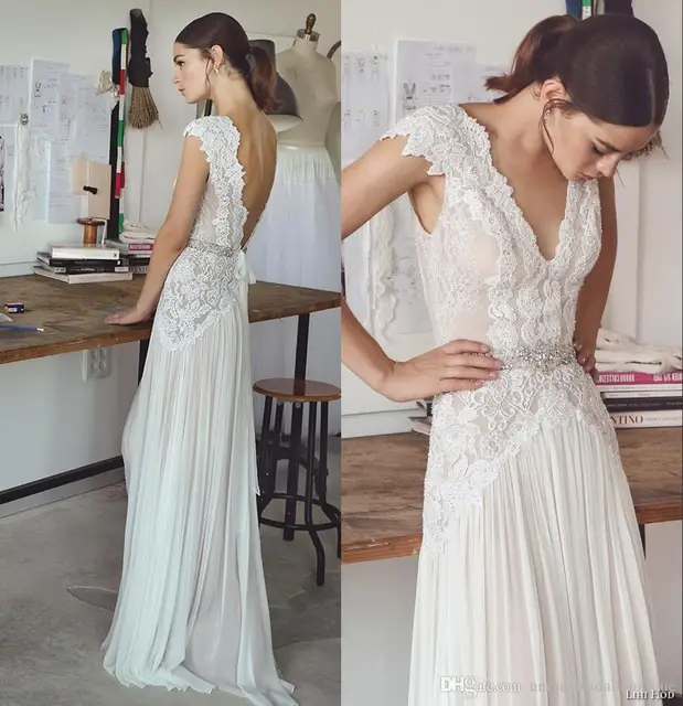 vestidos de boda de playa bohemio vestidos nupciales lihi hod 2017