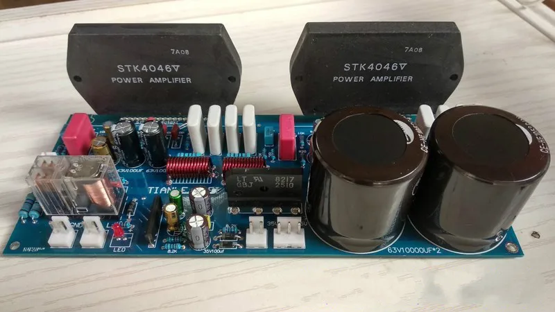GHXAMP STK4046V Thick Film Amplifier Audio Board 120W*2 High Power 2.0 Audio Amplifiers PC1237 Speaker By Sanyo High Quality GHXAMP STK4046V Thick Film Amplifier Audio Board 120W*2 High Power 2.0 Audio Amplifiers PC1237 Speaker By Sanyo High Quality