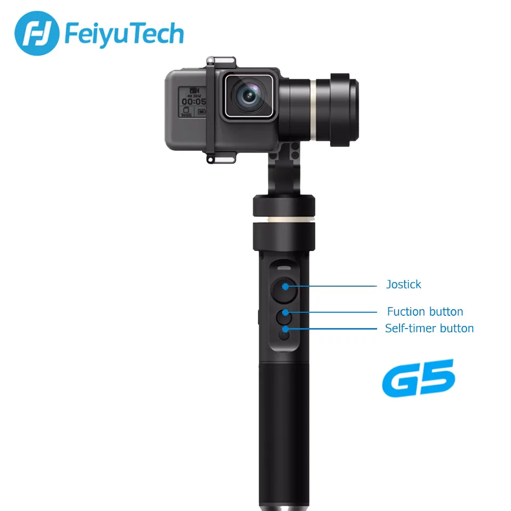 

FeiyuTech Feiyu G5 Splash Proof 3-Axis Handheld Gimbal For GoPro HERO 6 5 4 3 3+ Xiaomi yi 4k SJ AEE Action Camera Bluetooth APP