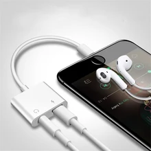 Aux аудио адаптер конвертер для iPhone 7 8 Plus X XR XS MAX зарядное устройство Зарядка Adar 3,5 мм разъем для наушников Наушники Adpaterpte