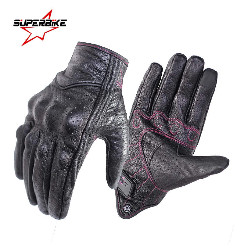 Buy Motorcycle Gloves Women S M Leather Touch Screen