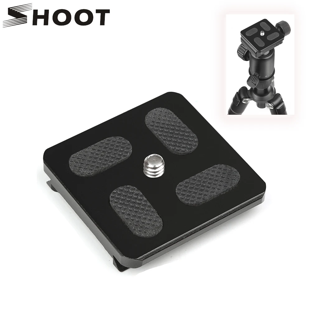 

SHOOT Aluminum Quick Release Plate 1/4" Screw Fit for Bogen 3157N Manfrotto 200PL-14 RC2 3030 3130 Arca Swiss Capi Benro Camera