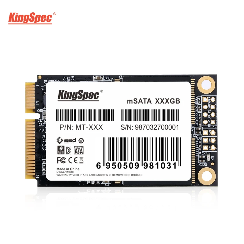 KingSpec mSATA SSD 30gb 60gb 120GB 240gb Internal Hard Drive HD Mini SATA  128GB SSD Solid State Disk HDD For Laptop Desktops