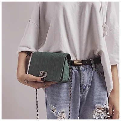 Женская сумка на плечо, роскошные сумки, женские сумки, дизайнерская версия, роскошная, для диких девушек, маленькая квадратная сумка-мессенджер, Bolsa Feminina - Цвет: green