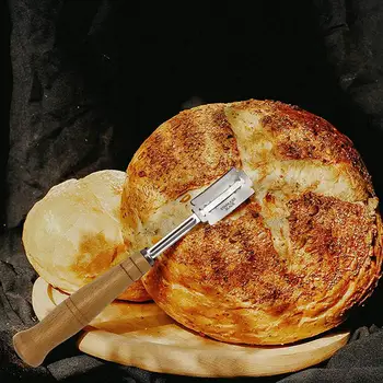 

4pcs/set Flour Stick Scraper Bread Knife with 5 Replaceable Blades Kitchen Baking Tool For Western Baguette Cutting