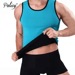 Palicy классической мужской футболки для Вес для похудения жилет талии тренер Пластика Shaper неопрен Body Shaper Для мужчин Сауна Рубашка 5XL