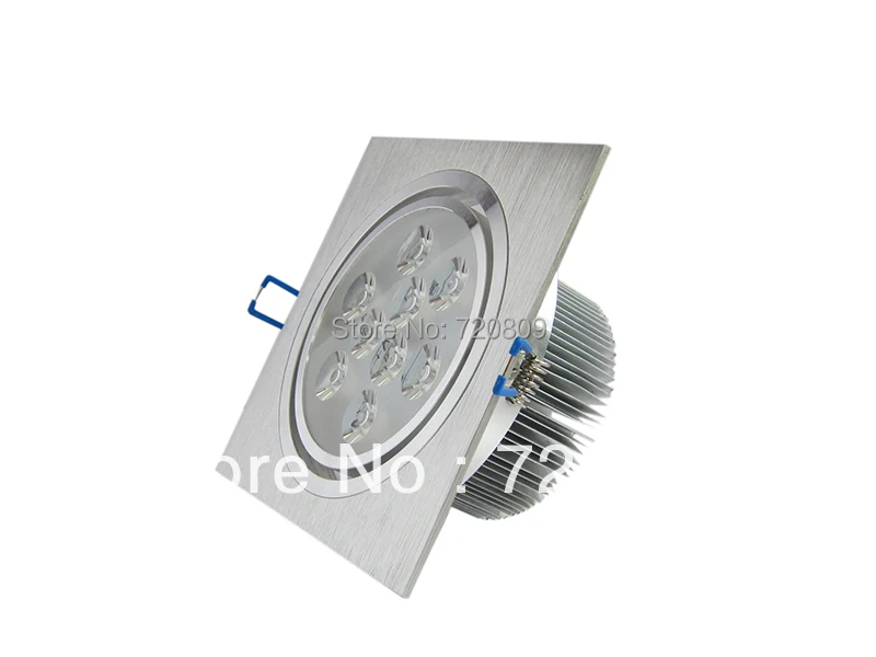 

10pcs/lot Free Shipping 9x1w 9w Square High Power LED Downlight LED Spot Ceiling Lamp Warm white/White AC85-265v