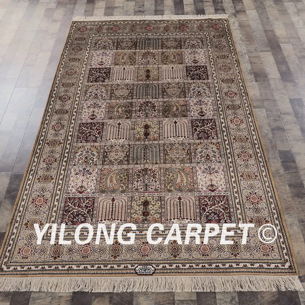 Yilong 5'x8 персидские медальон rugs восточные персидские шелковые Ковры(lh142a5x8