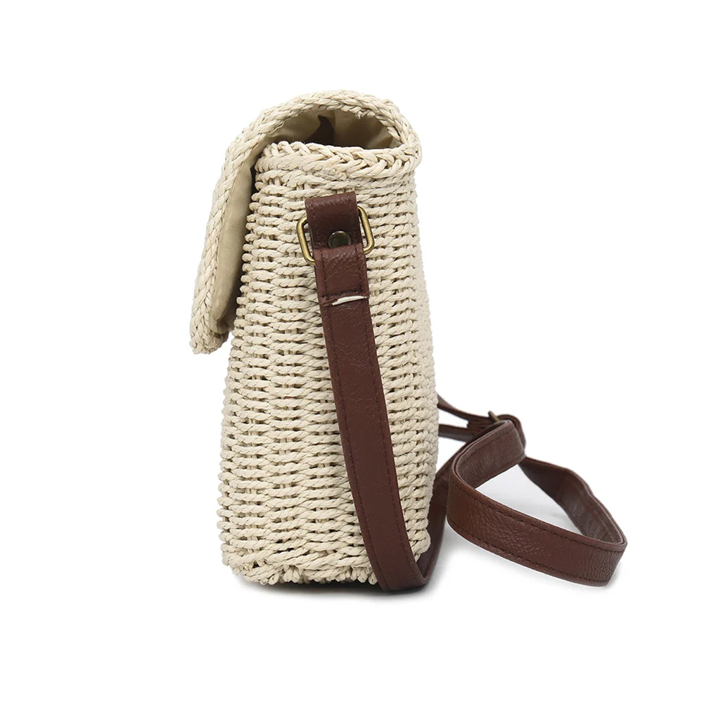 

Crossbody Single Shoulder Bag Women Straw Woven Tote Large Capacity Summer Beach Bag Popular
