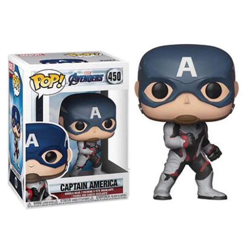 

Funko Pop 450 Avengers Endgame Captain America Action Figure Collectible Toys