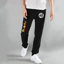 Повседневные мужские брюки с забавным принтом Dragon Ball Goku, хлопок, Осень-зима, серый цвет, мужские спортивные штаны, большие размеры, черные брюки, 112201