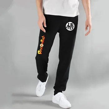 

Casual Funny Print Dragon Ball Goku Mens Pants Cotton Autumn Winter Gray Men Joggers Sweatpants Plus Size Black Trouser 112201