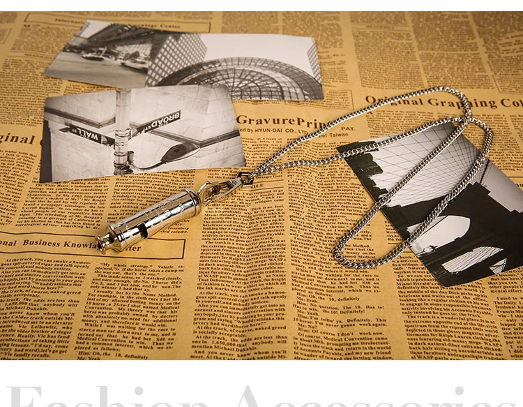 ACME apito especial pendurado cadeia de moda colar de metal