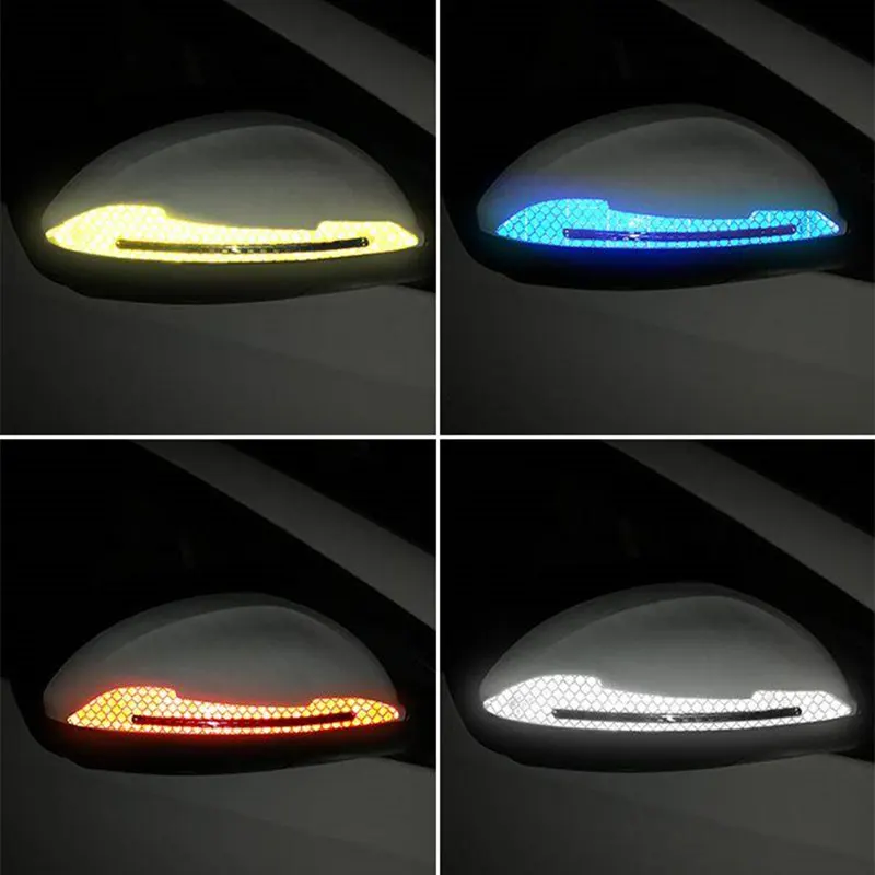 

2X Car reflective sticker rearview mirror protection for Ferrari Porsche BMW Audi Hyundai Toyota Honda Mazda Mercedes Benz Ford