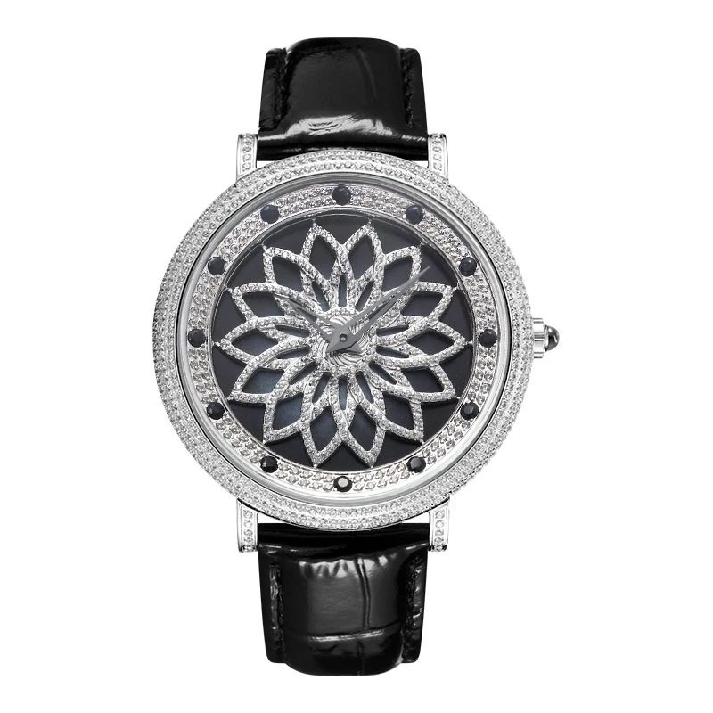 

When The Quartz Rotates, The Windmill Is Neutral. The star Is Full Of 5A Cut Zircon. The Large Dial Is For Men And Women.