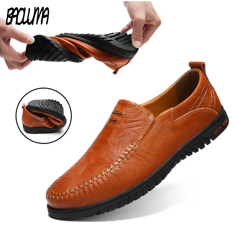 Summer Men Casual Shoes Genuine Leather Breather Soft Brand Men Driver Loafers Moccasins Designer Shoes Comfortable Sneakers