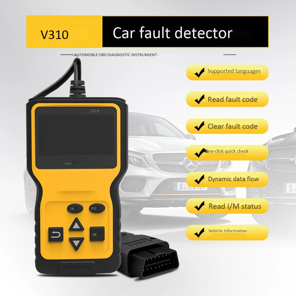 Профессиональный Универсальный OBD2 считыватель кодов OBD 2 сканер автомобильный светильник для проверки двигателя анализатор ошибок