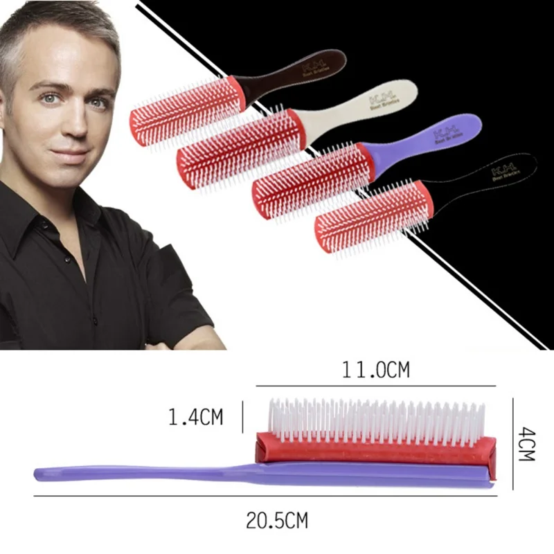 Professional Hair Comb Bristle Hairbrush Wet Curly Detangle Hair Brush