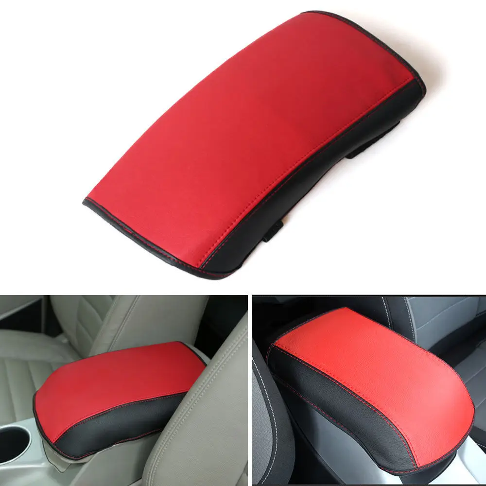 

Центральный кожаный подлокотник, коробка для хранения, декоративная крышка для Ford Escape Kuga 13-15, красный