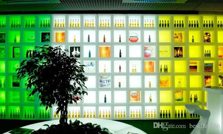 New arrivial led furniture Waterproof Led display case 40CMx40CMx40CM colorful changed Rechargeable cabinet bar kTV disco party decorations