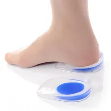 1 пара, уход за ногами, мягкие силиконовые гелевые половинные стельки для обуви, увеличивающие боль в пятке, вставка для обуви, ортопедические стельки, инструменты для педикюра