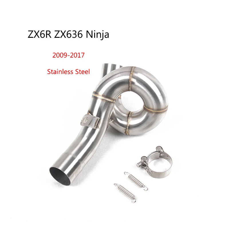 2 Inch Exhaust Mid Pipe for Kawasaki ZX6R Kawasaki ZX10R Motorcycle
