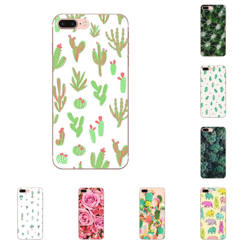 Мягкий чехол для телефона Xiaomi Note 3 4 Mi3 Mi4 Mi4C Mi4i Mi5 Mi 5S 5X 6 6X A1 Max Mix 2 Cactus And Roses |