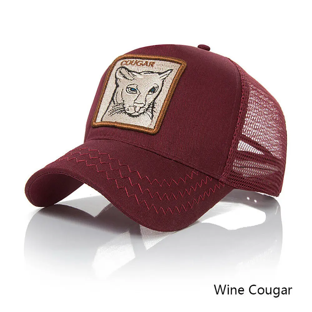 Cat wine red Унисекс Индивидуальные Бейсбольные кепки с вышивкой животных хип-хоп летние солнечные шляпы воздухопроницаемые кроссовки для мужчин Уличная кость Новинка - Цвет: Cat wine red