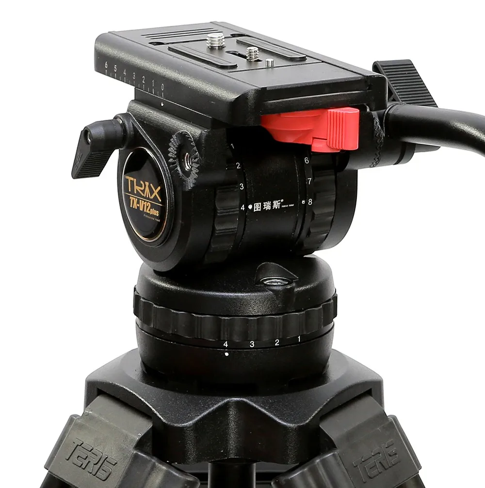 Teris TS120 Professional Tripod Fluid Head 100mm bowl Load 12KG for