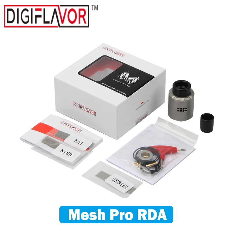 Digiflavor Сетки Про RDA VAPE Танк Поддержка один или двойной катушки 25 мм Диаметр