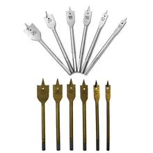6pcs Flat Woodworking Drilling Hexagonal Handle Cutter Set Wood Board Punching Machine Woodworking Tool Hardware Accessories