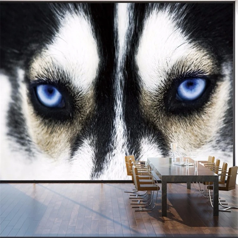 3d Stereo Animal Wolf Wallpaper Mural Living Room Sofa Tv Background
