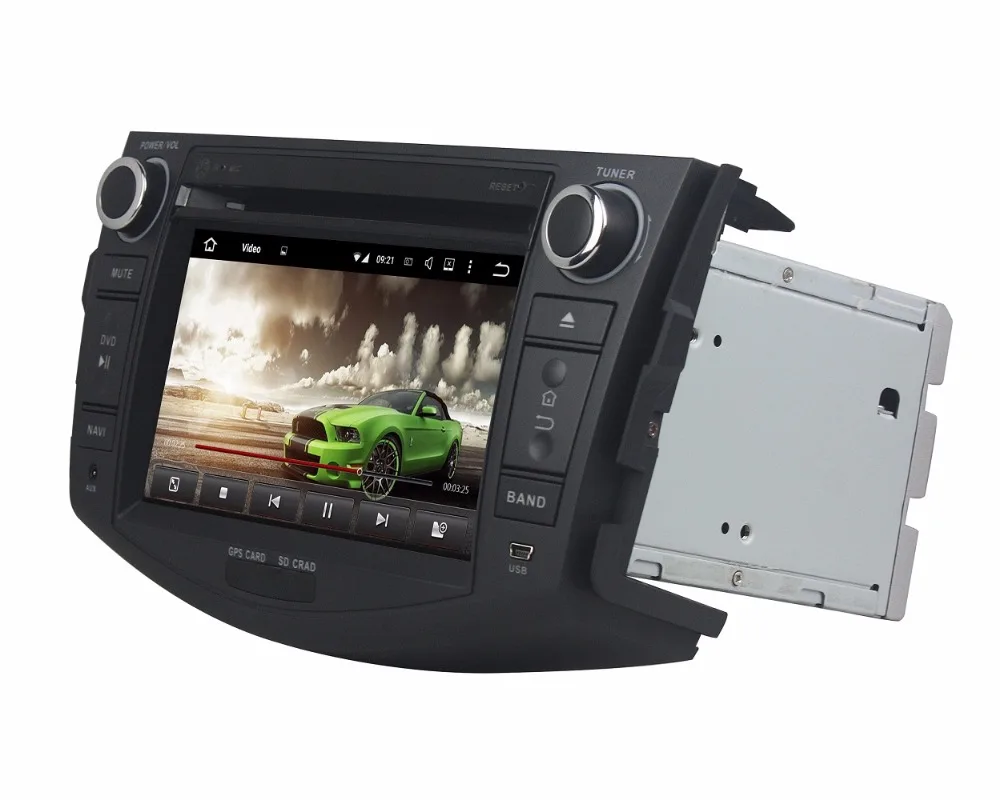 Discount DSP 4GB RAM Octa Core 2 din 7" Android 9.0 Car Radio DVD Player for Toyota RAV4 2006-2012 GPS Bluetooth 4.2 WIFI USB Mirror-link 3