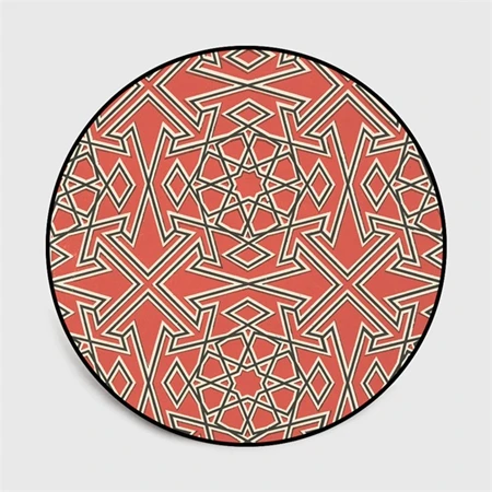 Марокканские круглые ковры для гостиной, коврики с геометрическим рисунком, Турция, противоскользящий ковер, детская комната, домашняя спальня, детское одеяло для ползания - Цвет: Carpet10