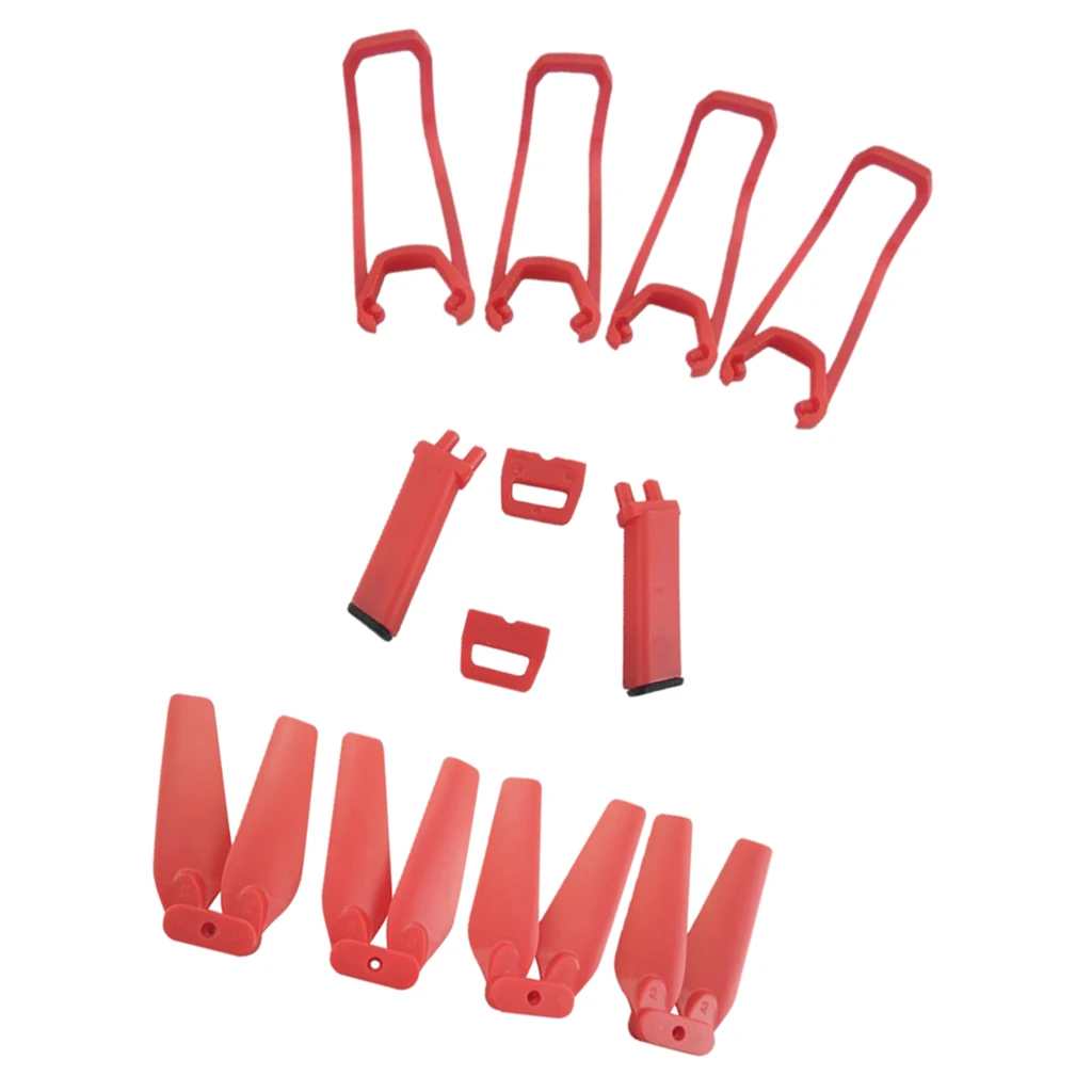 4pcs Plastic Landing Skid Gear and Propeller Guards Prop Protector for E58 S168 JY019 Drone Upgrade Parts