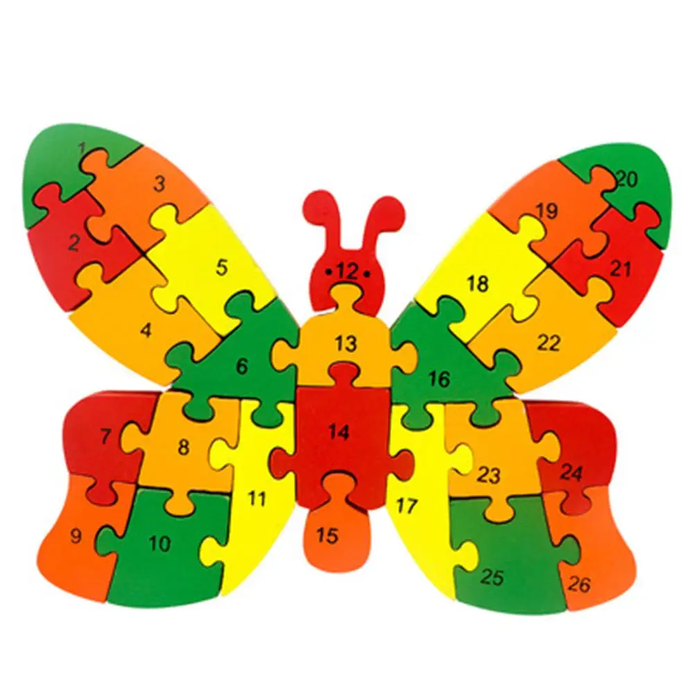 LeadingStar Детские Мультяшные деревянные число и буква пазл ранний Развивающие игрушки для детей