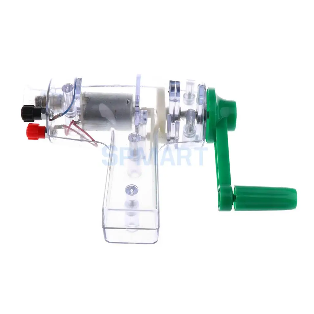 Hand-cranked Mechanical Power Electric Generator Model Lab Experinment Toy