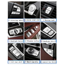 Автомобильный Стайлинг интерьера кнопка наклейка Накладка для BMW 5 серии F10 F18 авто аксессуары запуск двигателя Предупреждение ющий светильник/ручной тормоз H