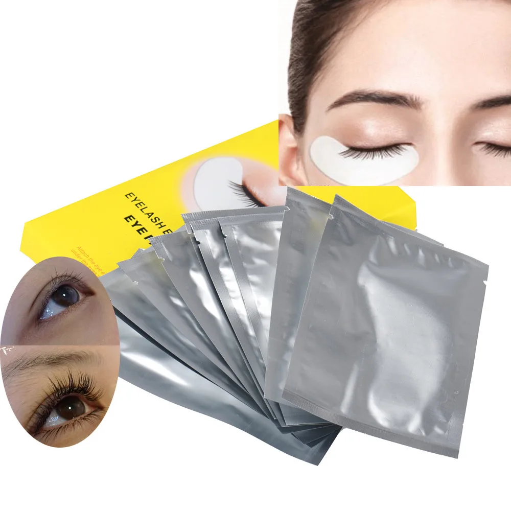 Beauty 10pair Handmade Cilios Posticos Lint Free Under Eye Gel Collagen