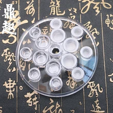 1 шт. Акриловые татуировки чернил Обладатель Кубка Наборы ясно 15 держатели круглый пигмента стенд для постоянного Макияж Интимные аксессуары поставки ia317