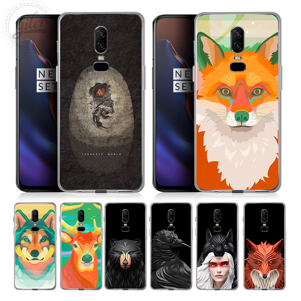 

Fox For Oneplus 6 Case Soft Silicone Cover Case for Funda One plus 5 5T Phone Cases for Oneplus 6T 5 6 5T Case Capa Phone Shell