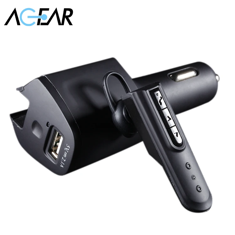 

AGEAR Bluetooth CSR4.0 Wireless Headset with Car Charger Power Bluetooth Earphone for IPhone Android Phone Retail Box for Gift